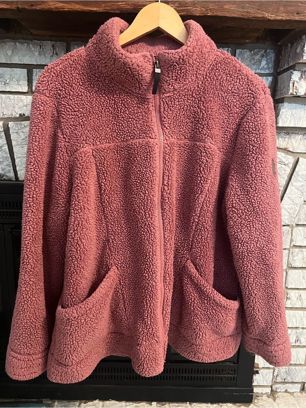 Free Country Women's Plush Zip-Up Teddy Jacket - Rose
